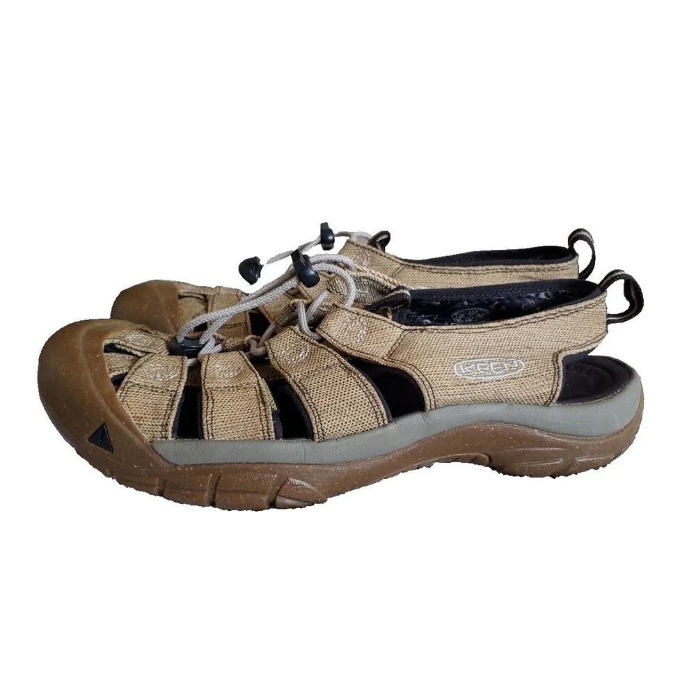 KEEN Newport H2 Hemp Sandals Men's Size 11.5 Brown Water Hiking Outdoor Shoes